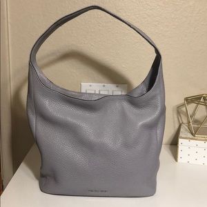 Michael Kors Gray Leather Shoulder Bag